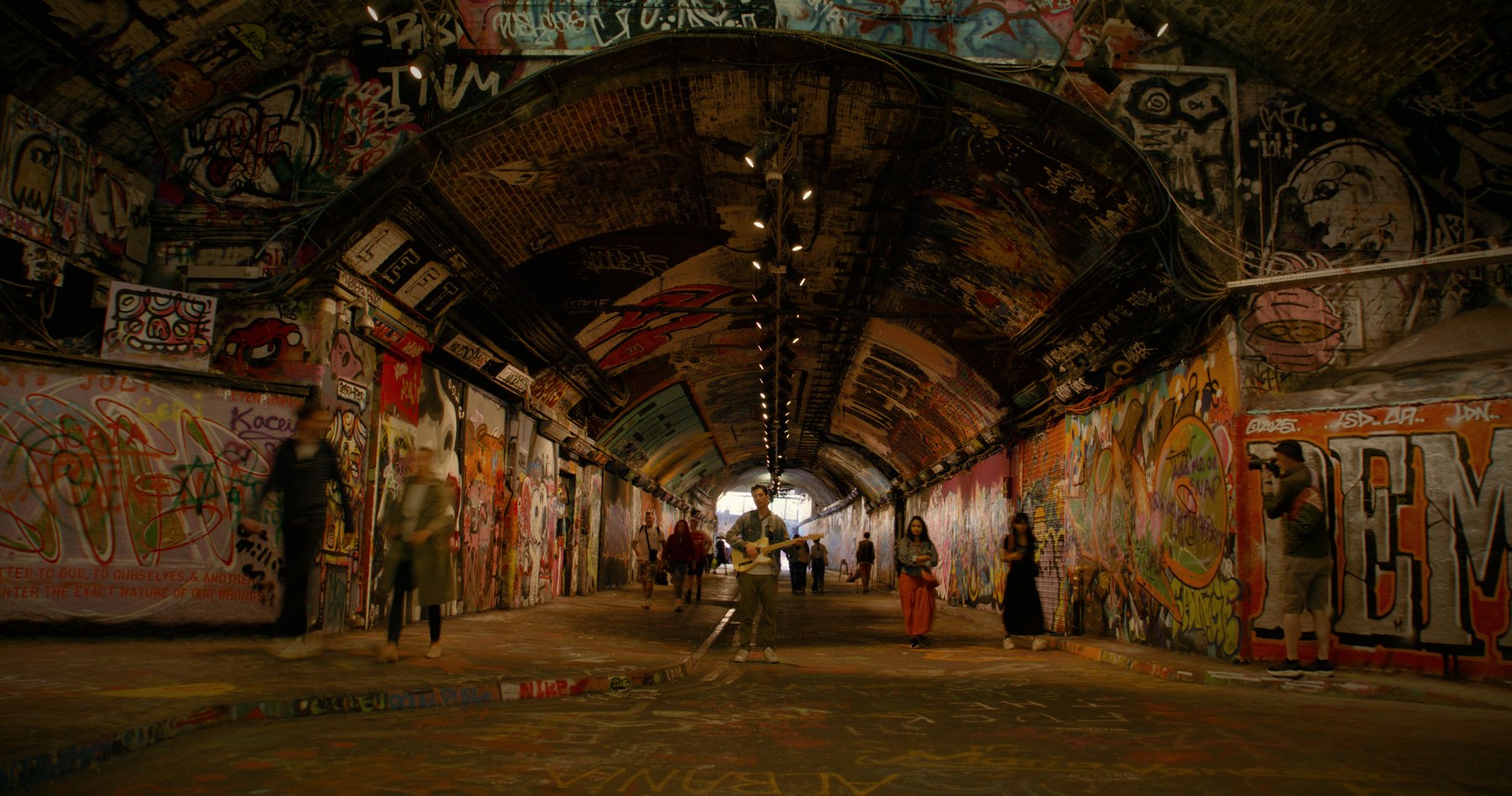 Under the archway — paint and reverb.